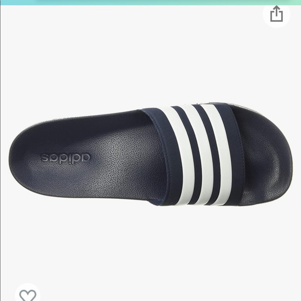 Adidas Men’s Navy Slides Size 10